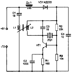 Схема телефонного радиоретранслятора с амплитудной модуляцией