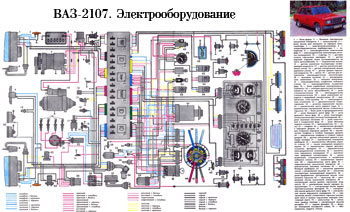 Схема электропроводки ВАЗ 2107